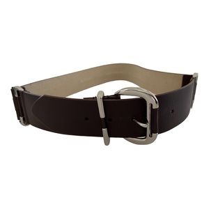 New Lodis hip belt brown silver triple buckle M 34 - 38 waist